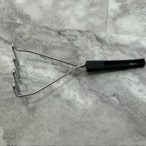 Stainless Steel Potato Masher with‎ Black Handle